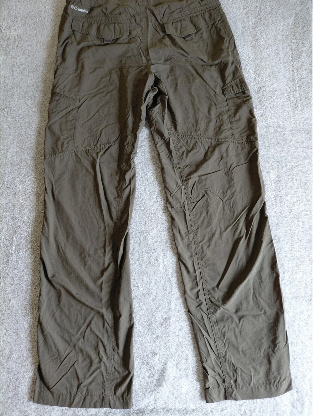 Columbia Cargo Pants Mens 36x34 Green Omni-Shade Hiking Ripstop